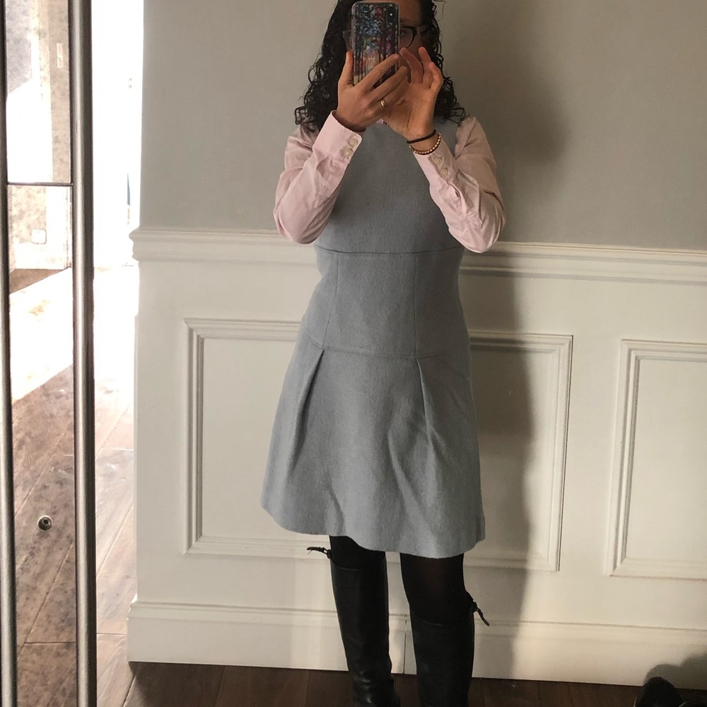 Beautiful Ann Taylor light blue wool dress